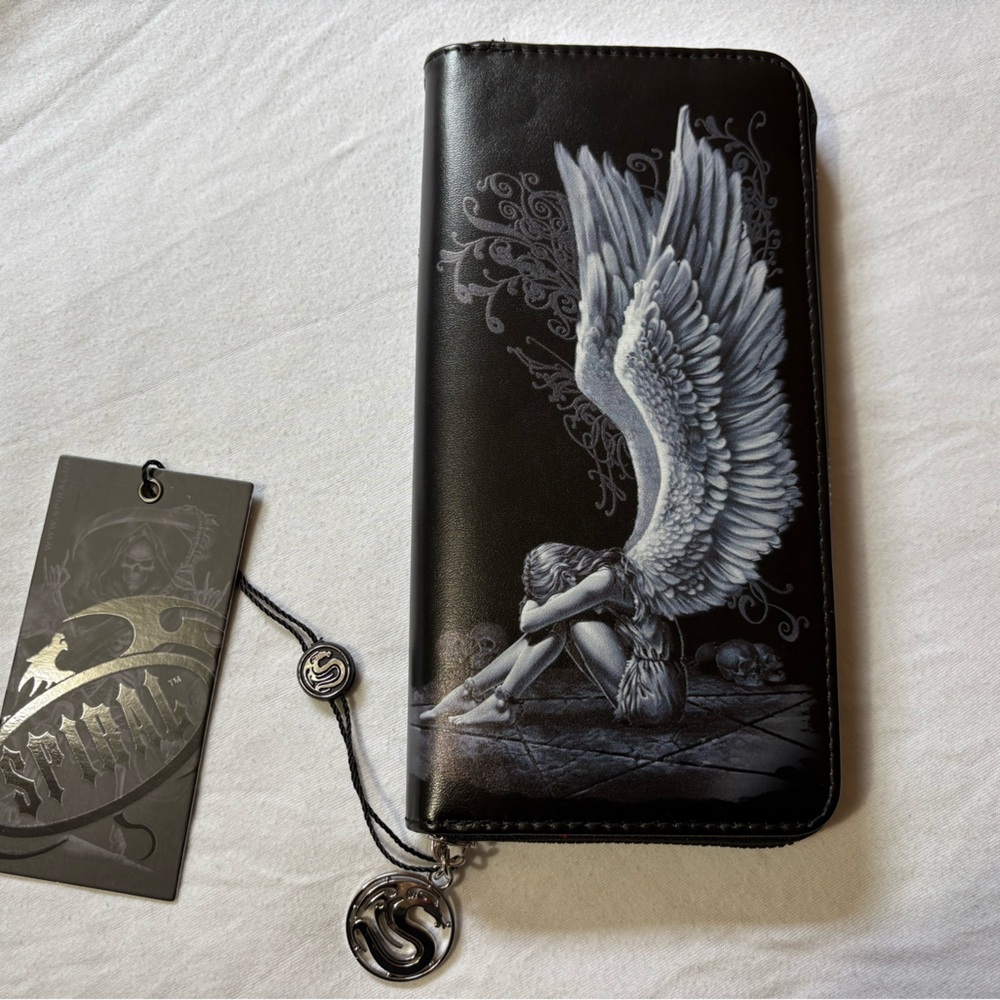 Spiral Enslaved Angel Ladies Clutch Bag